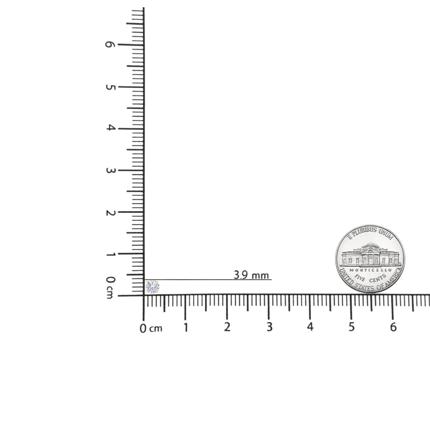 Pendientes de Diamantes de 1/2 cttw en Oro Amarillo de 14K Certificados por AGS