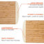 Planche à Découper en Bambou Premium avec Rainure à Jus - 14x11 Pouces