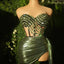 Conjunto de Falda de Cadena de Rhinestones Elegante
