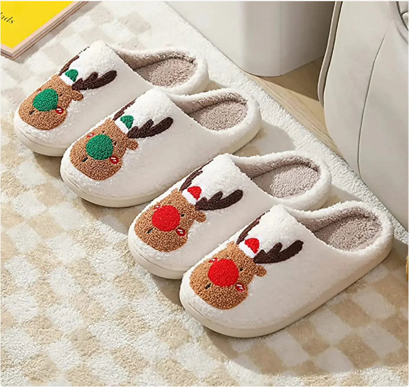 Zapatillas Navideñas Acogedoras para Confort Festivo