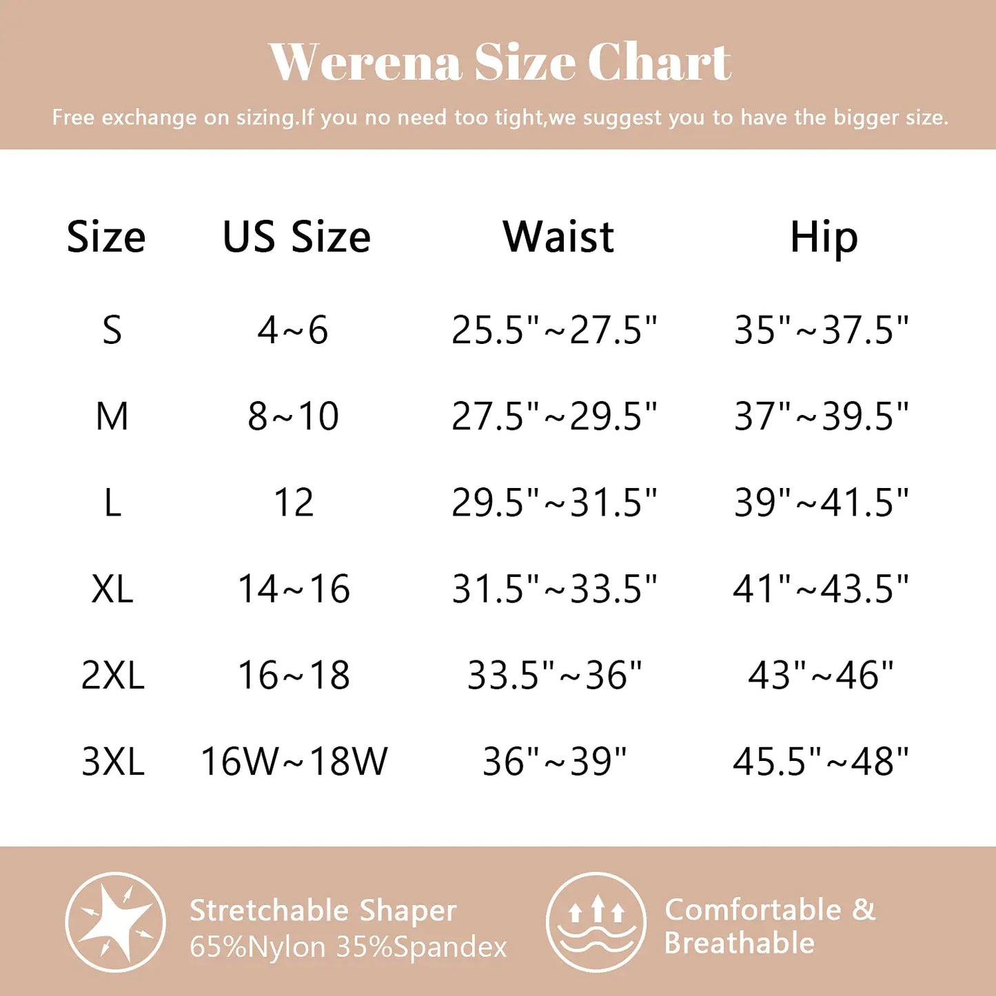 Bragas de Cintura Alta Werena - Ropa Interior Sin Costuras para Mujeres