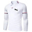 Camisa Polo de Manga Larga Casual para Hombre