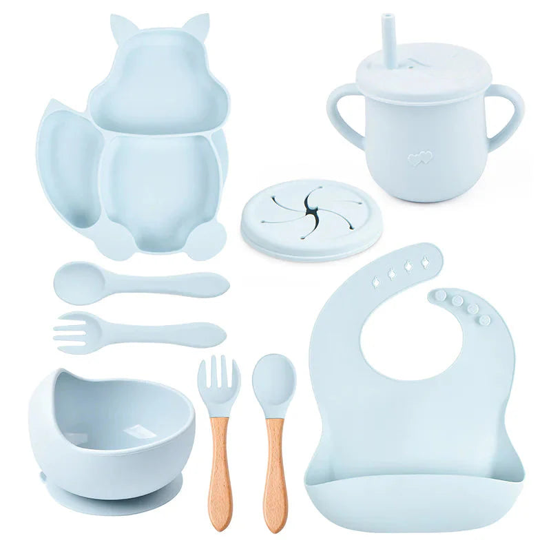 Premium Baby Silicone Feeding Set for Easy Mealtime