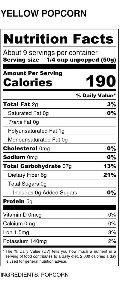 Gourmet Yellow Popcorn Kernels - Non-GMO Snack Delight - Korvel