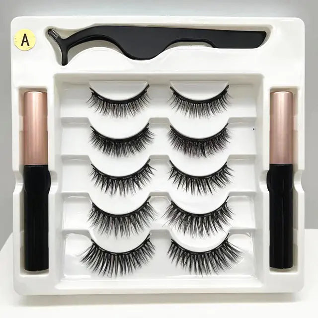 Premium 3D False Eyelashes with Magnetic Eyeliner