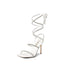 DREAM PAIRS Sandales Gladiateur à Talons Hauts pour Femmes - Blanc