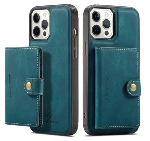 Luxury Magnetic Safe Leather Case for iPhone