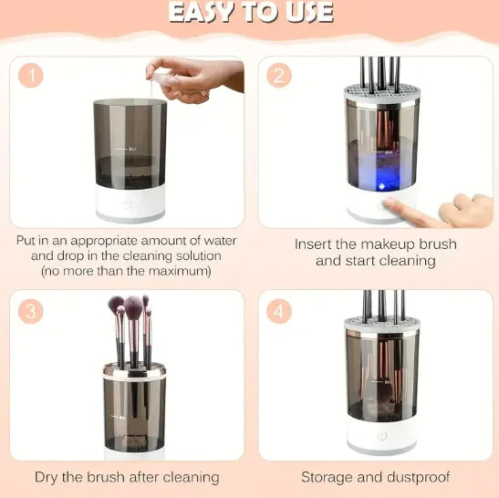 Limpiador Automático de Brochas de Maquillaje