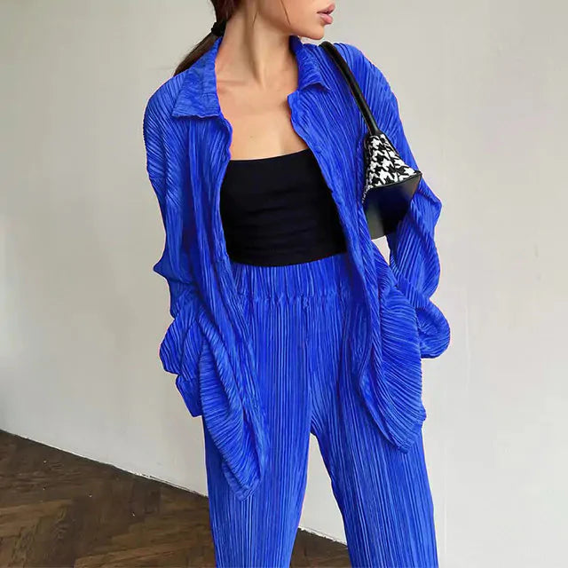 Conjunto de Traje Sólido para Elegancia Profesional