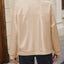 Veste à col baseball zippée à épaules tombantes