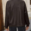 Veste à col baseball zippée à épaules tombantes