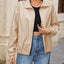 Zip Up Dropped Shoulder Jacket - Korvel