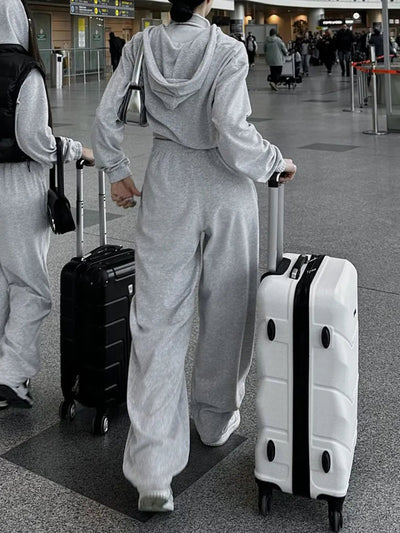 Premium Zip Up Hoodie and Pocketed Pants Set