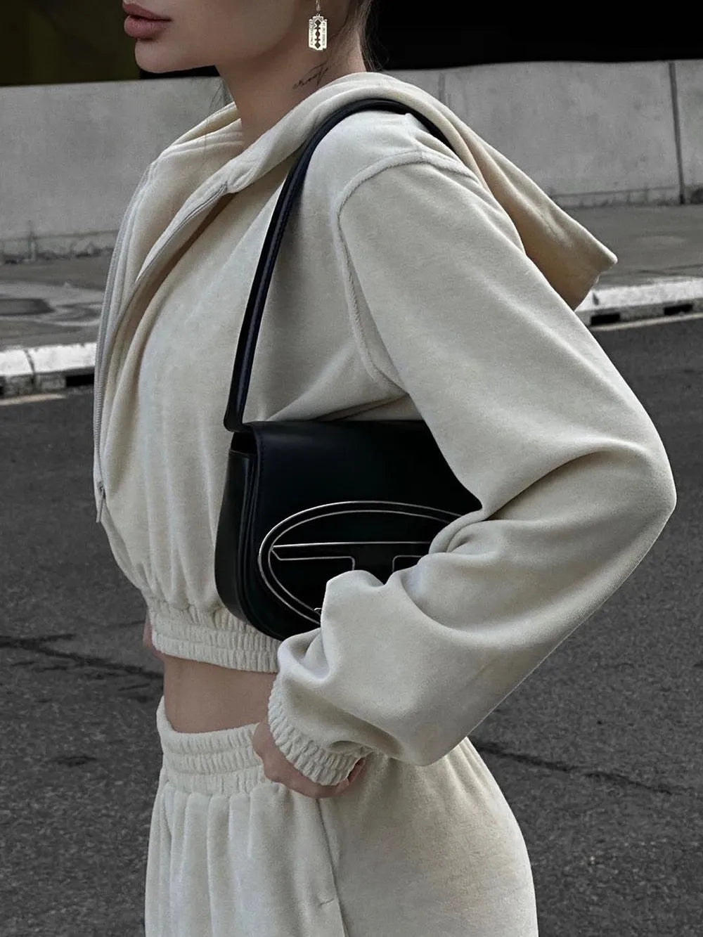 Premium Zip Up Hoodie and Pocketed Pants Set