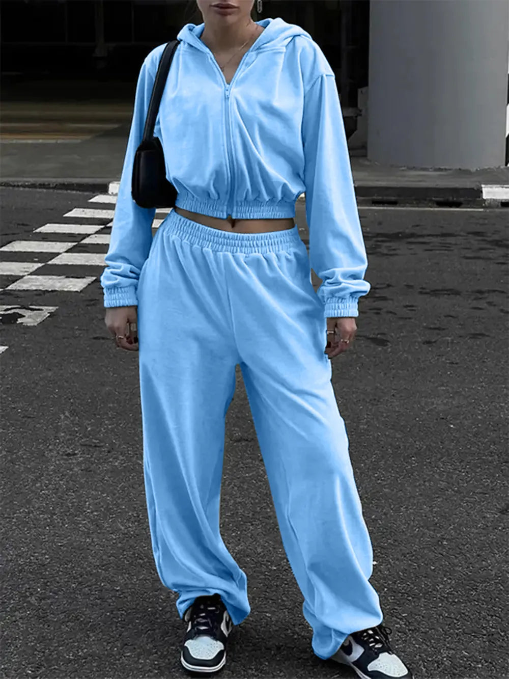 Premium Zip Up Hoodie and Pocketed Pants Set