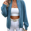 Zip Up Long Sleeve Cardigan - Korvel