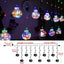 Santa Claus Curtain String Lights