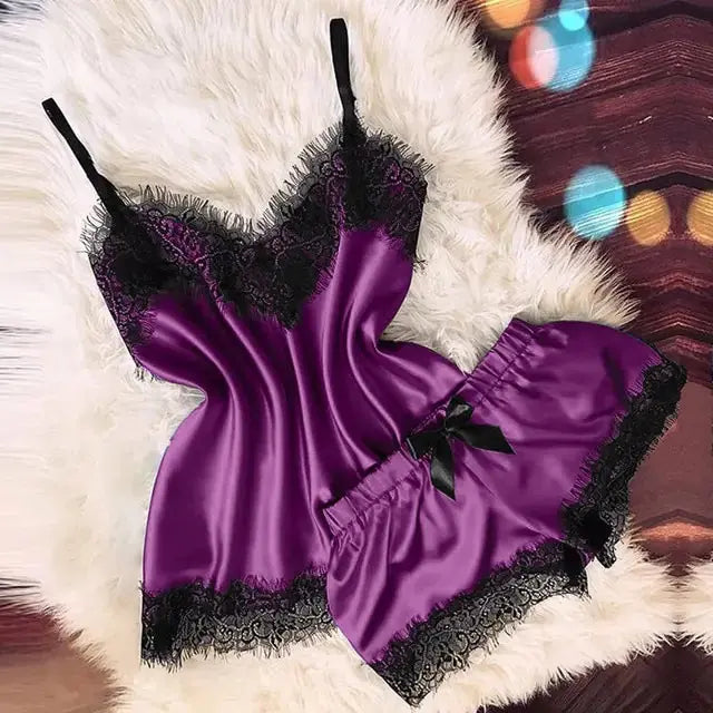 Ensemble de Chemise de Nuit Élégant pour Femmes