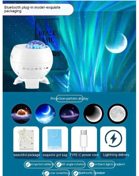Proyector de Cielo Estrellado Aurora Boreal