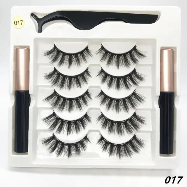 Premium 3D False Eyelashes with Magnetic Eyeliner