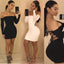 Vestido sin tirantes de manga larga y espalda descubierta para mujeres
