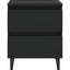 Gabinetes de Cama Negros vidaXL - Solución de Almacenamiento Elegante