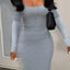 Robe Maxi Bodycon Élégante et Décontractée