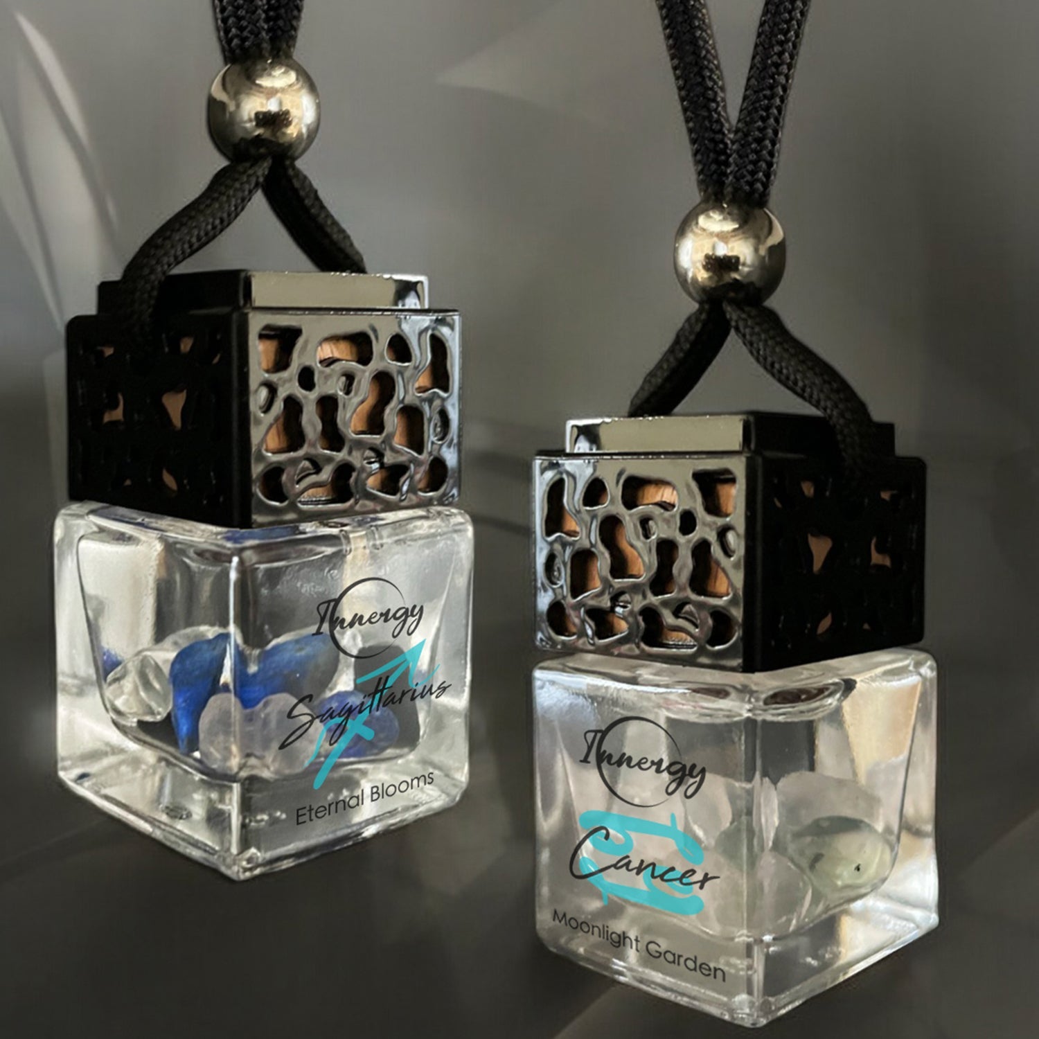 Virgo Zodiac Crystal-Infused Car Diffuser - 8ml Air Freshener - Korvel