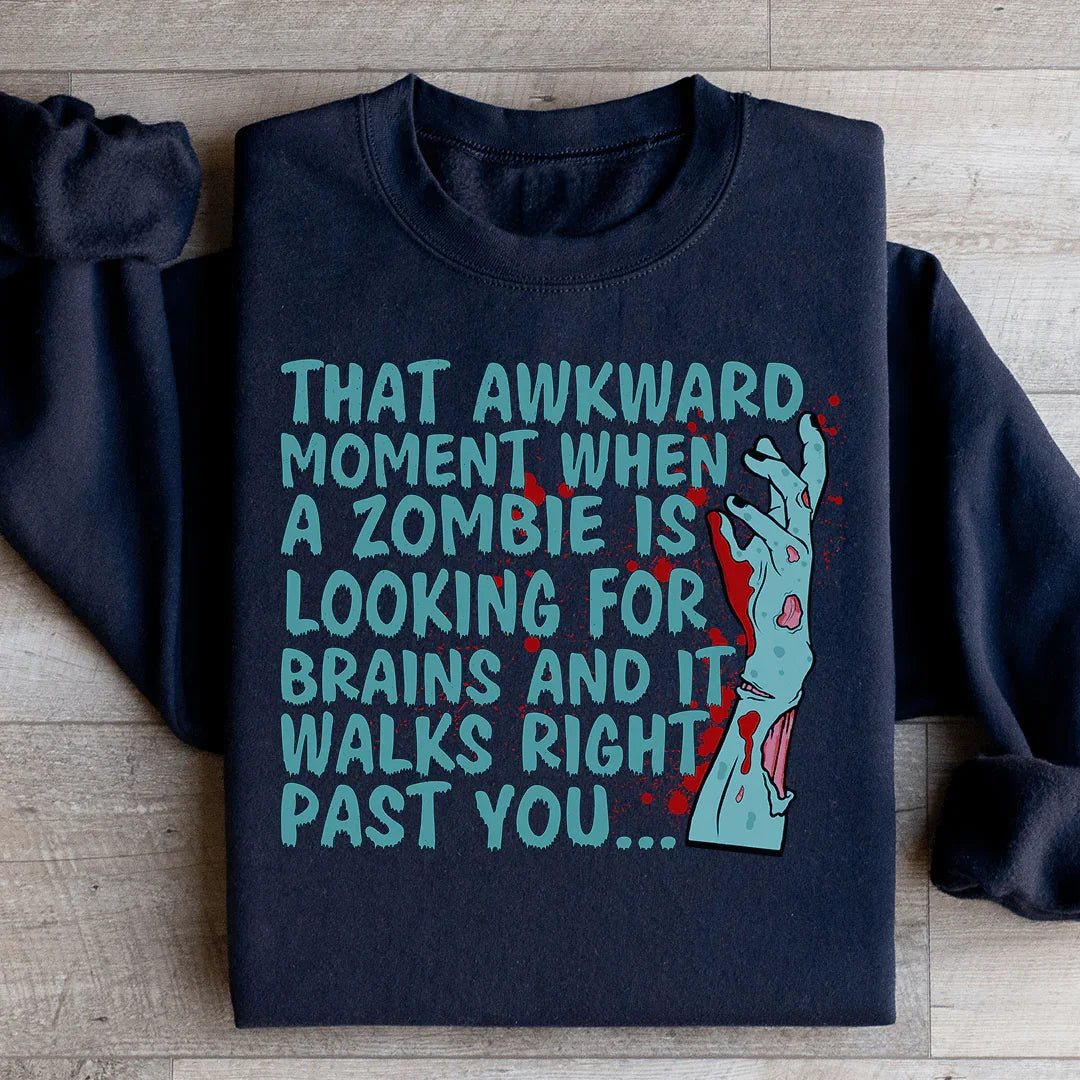 Zombie Looking for Brains Sweatshirt