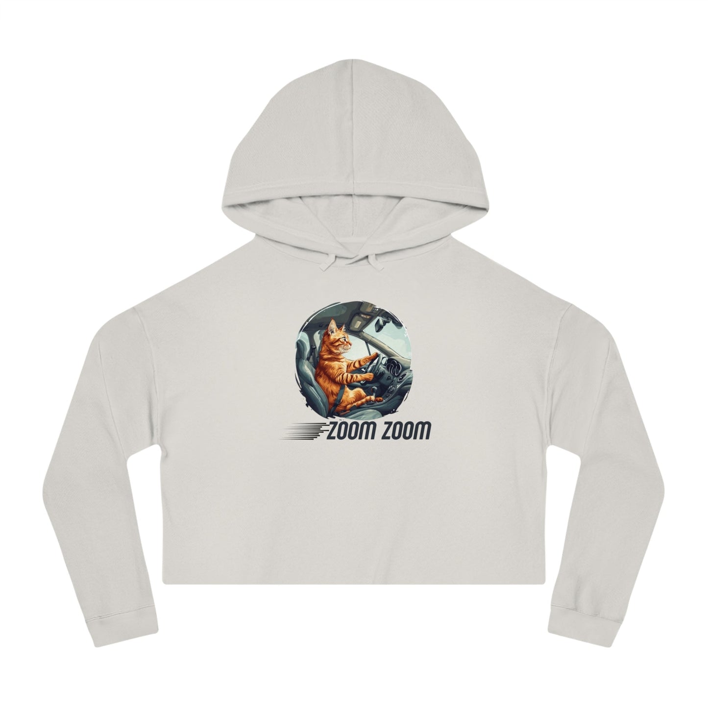 Sudadera recortada Zoomie Kitty para ella