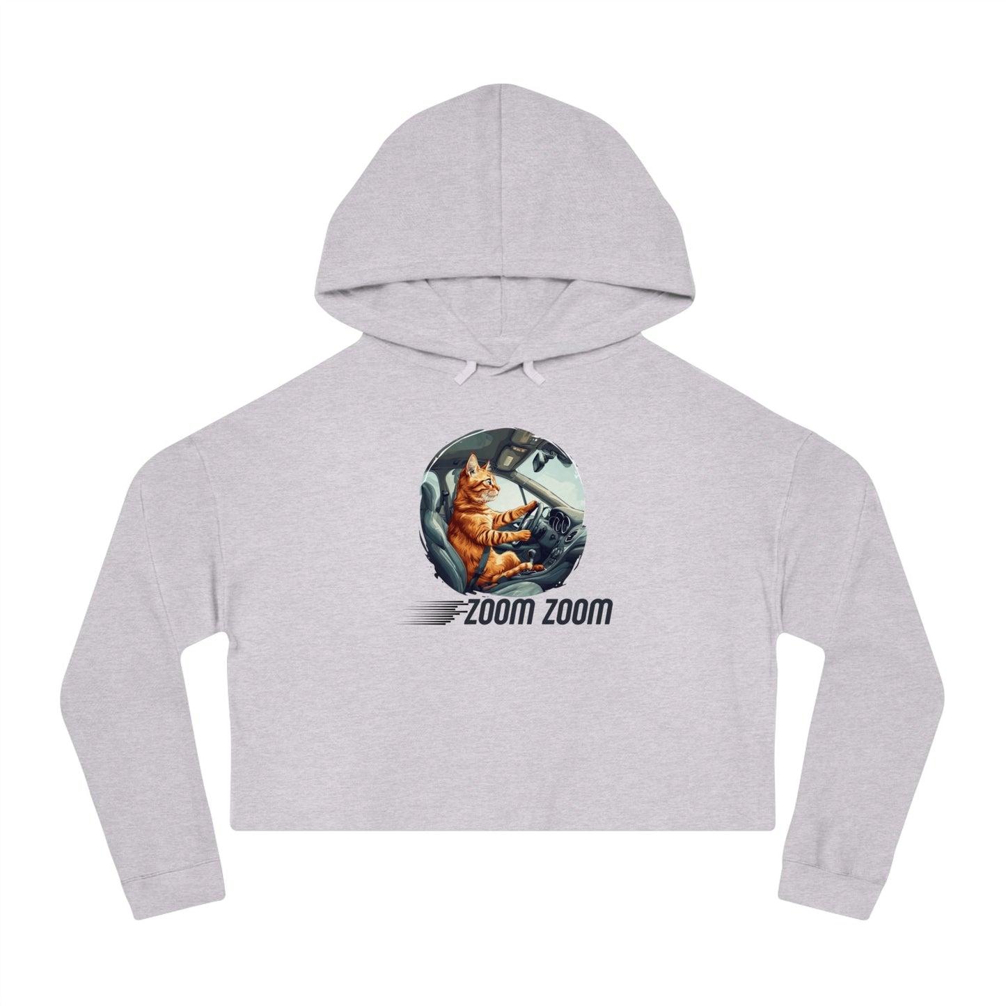 Sudadera recortada Zoomie Kitty para ella