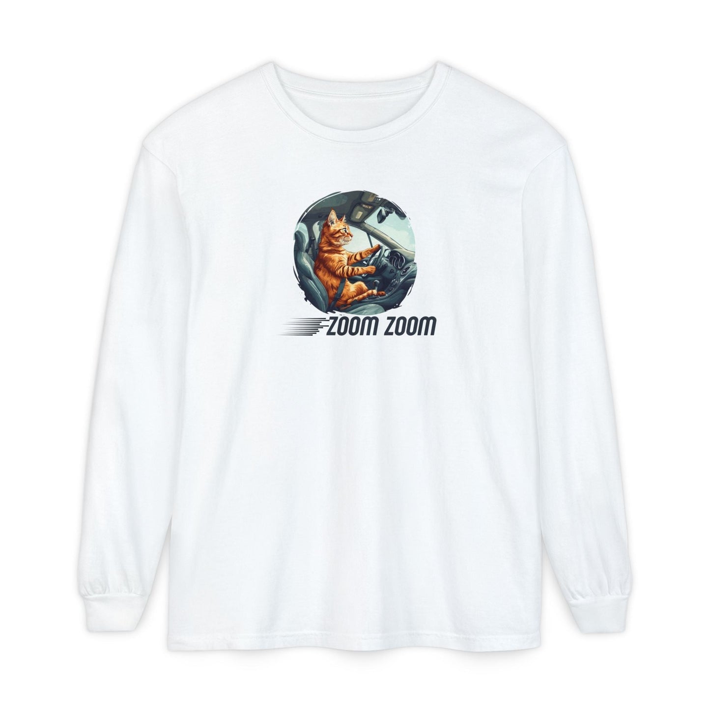 Zoom Zoom Cat Long Sleeve Tee