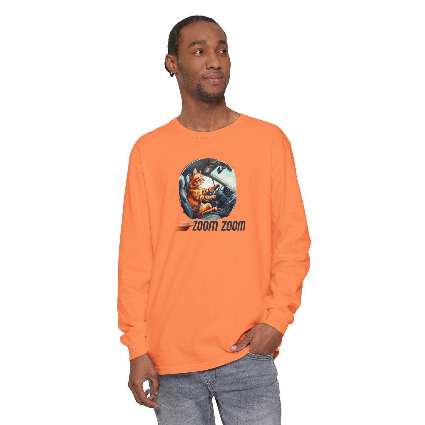 Zoom Zoom Cat Long Sleeve Tee