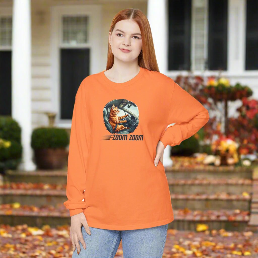 Zoom Zoom Cat Long Sleeve Tee