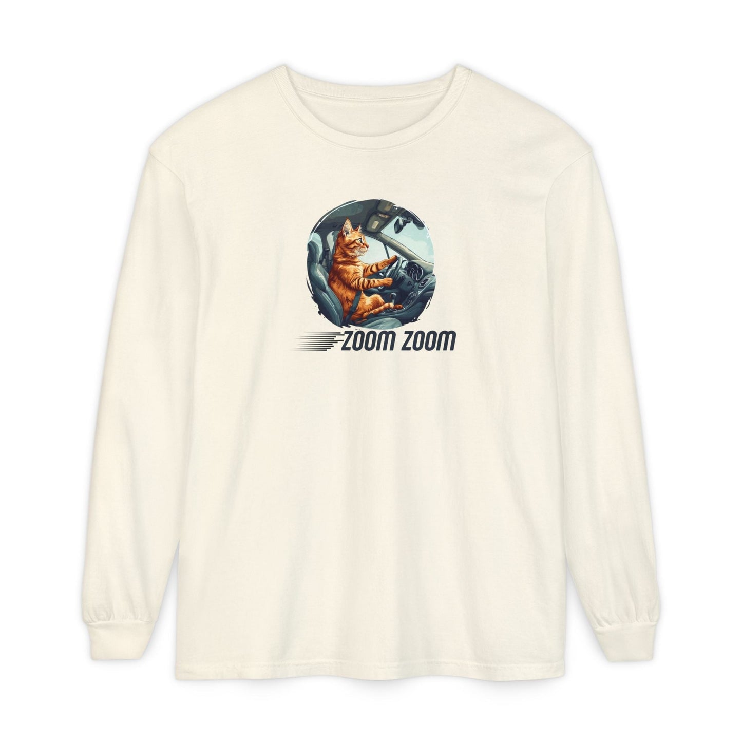Zoom Zoom Cat Long Sleeve Tee