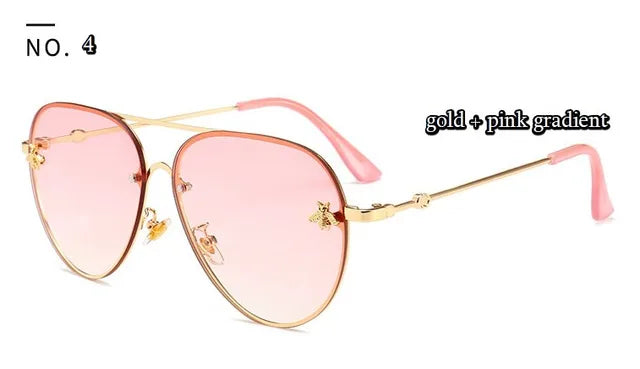 Gafas de sol piloto de lujo Bee