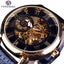 Men's Luxury Mechanical Watch with Leather Band