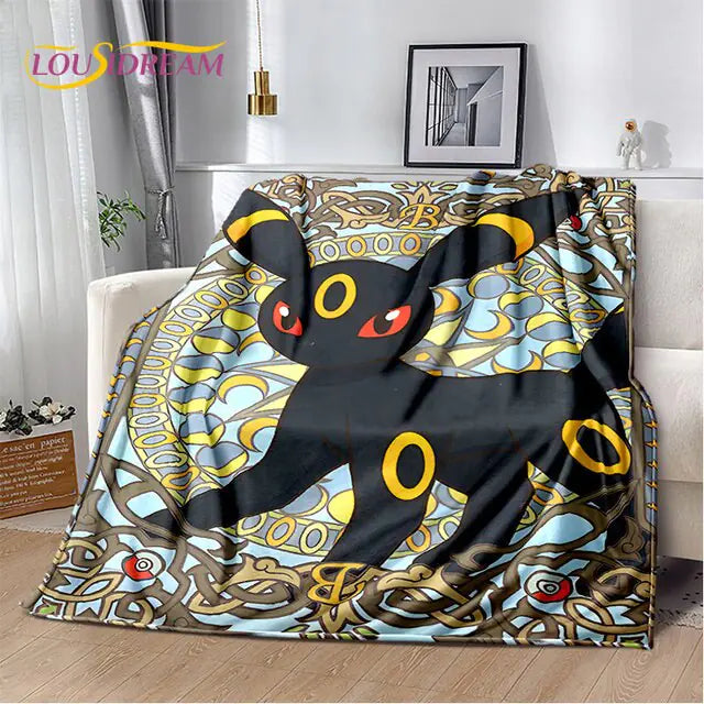 Couverture en Peluche Douce Pokemon - Confort Chaleureux et Vibrant