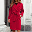 Chic Women's Hot Pink Trench Coat