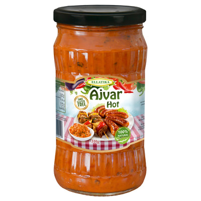 ELLATIKA Bulgarian Sauces - Ajvar Hot, 10.95 oz. 310g