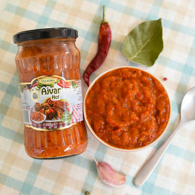 ELLATIKA Bulgarian Sauces - Ajvar Hot, 10.95 oz. 310g